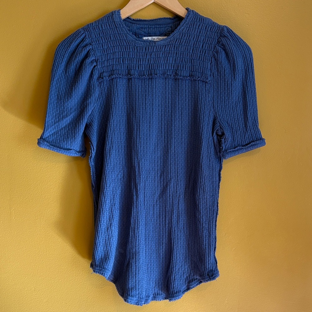Free People Blue Delicious Shirt